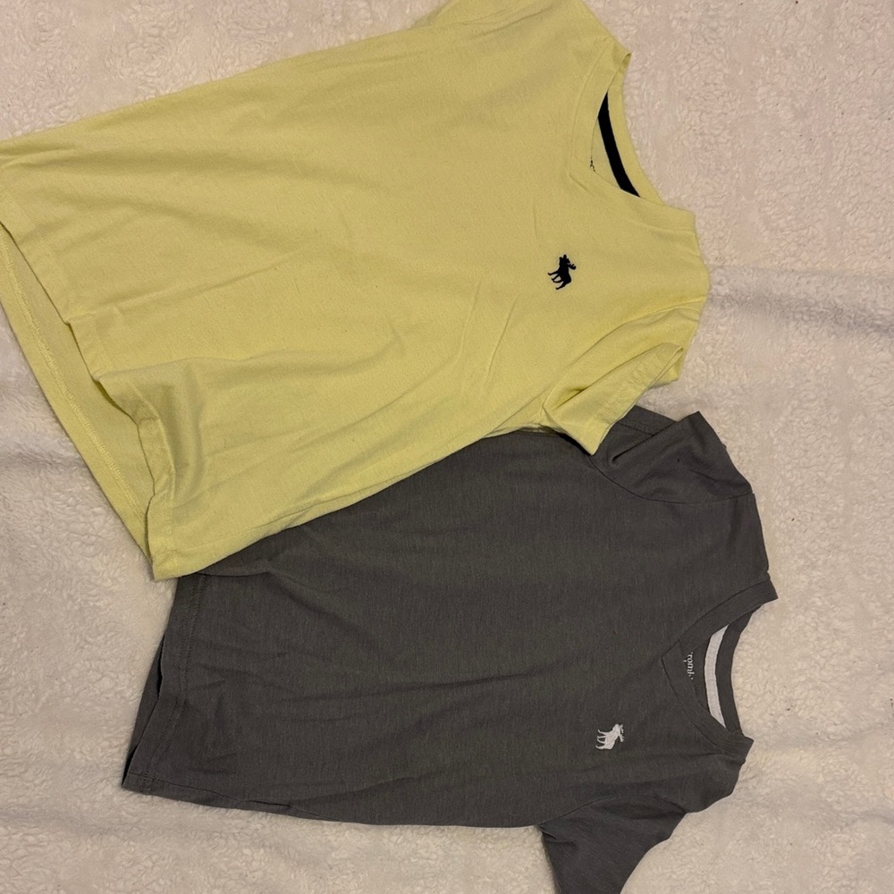 abercrombie kids Yellow and Gray Short Sleeve Crewneck Tees